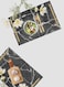 Lowha Decorative Acrylic Serving Tray With Gold Metal Handles And Marble Texture Design 20x30 cm