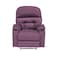 In House Velvet Classic Cinematic Recliner Chair With Cups Holder - Light Purple - NZ80