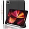 TRON Case For iPad Pro 11 Inch 4th/3rd/2nd Generation (2022/2021/2020) with Pencil Holder, Slim Protective Trifold Cover with Soft TPU Back for iPad 11 Case, Support 2nd Gen Pencil Charging, Black