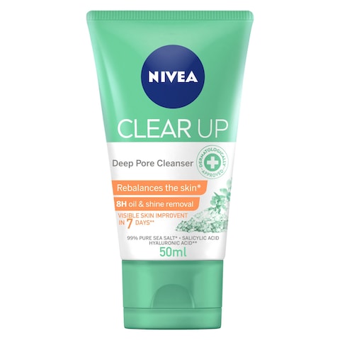 NIVEA Clear Up Face Wash Deep Pore Cleanser 50ml