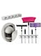 Generic - Mop And Broom Holder Wall Mount Grey