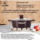 LIFE SMILE Cooking Pot   Aluminum Soup Pot With Glass Lid   100% PFOA Free, Fixed Handle   Multi Layer Non-Stick Granite Coating   oven safe &amp; Scratch Resistant (32CM (9.5 Liters), Red)