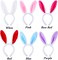 Aneco 7 Pack Plush Bunny Ears Hairbands Rabbit Ears Headband For Easter Party Favor Or Costume Decoration