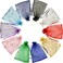 Lavish 200Pcs/Lot Adjustable Drawstring Organza Bag 12X17cm Jewelry Packaging Candy Wedding Party Eid Gifts Pouches