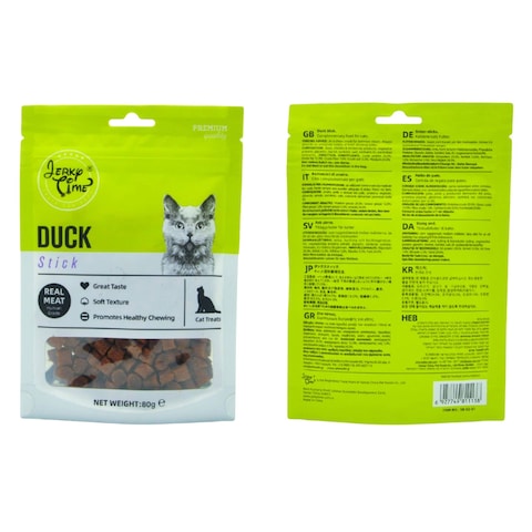 JERKY TIME CAT DUCK STICK 80G