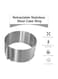 Generic Retractable Stainless Steel Cake Ring Silver 17X9X16.50cm