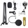 Esonmus-BM800 Condenser Microphone Lit Pro Audio Studio Recording &amp; Brocasting Adjustable Mic Suspension Scissor Arm Pop Filter