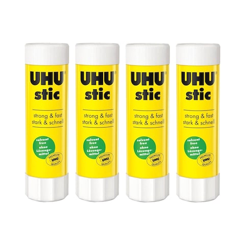 UHU Stic Glue Stick White 8g 4 PCS