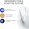Logitech Lift Vertical Ergonomic Mouse, Wireless, Bluetooth or Logi Bolt USB receiver, Quiet clicks, 4 buttons - Off White