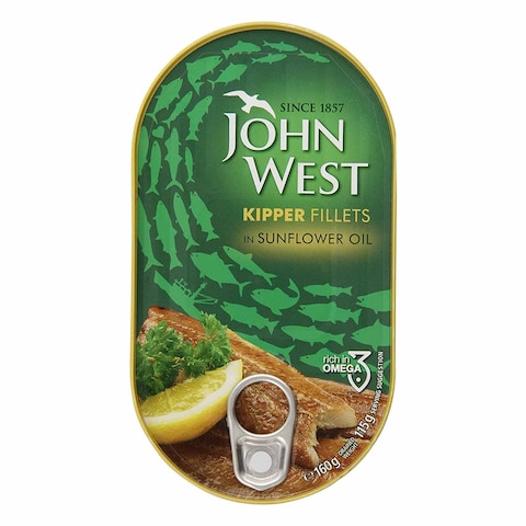 John West Kipper Fillets In Sunflower Oil 160g