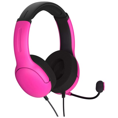 PDP Airlite Wired Over-Ear Stereo Gaming Headset For PlayStation 4 And PlayStation 5 Nebula Pink