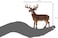 Animal Planet Mojo Deer Stag Painted Replica Wild Animal Collectable Toy Figures 387038