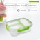 Royalford Rf9212 Food Storage Container With Compartments Rectangle Storage Box, Plastic Sealable Food Storage Container