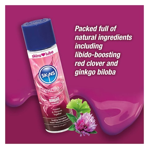 Skins Excite Tingling Sensation Water Based Lubricant 130ml