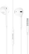 Green Lion 1.2 Meter Stereo Earphone, Volume And Playback Control Buttons, 14mm Sound, Inbuilt Mic (White)