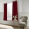 In House Velvet Curtains - Burgundy - 200x140 cm