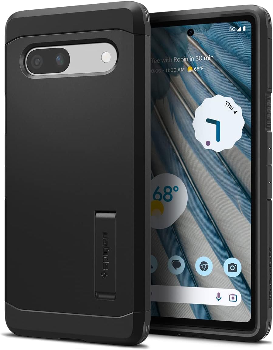 Spigen Tough Armor Designed For Google Pixel 7A Case Cover (2023) With Extreme Impact Foam - Black