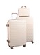 طقم حقائب سفر بعجلات مكون من 4 قطع بيج