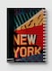 Lowha Spiral Notebook With 60 Sheets And Hard Paper Covers With New York Collage Design, For Jotting Notes And Reminders, For Work, University, School