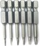 Silverhill Tools Abstr6 6Pc Triangle Head Bit Set (Power Bit Style) Ta14, Ta18, Ta20, Ta23, Ta27, Ta30)