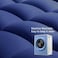 Vital Mattress Topper Soft Comfort White 500 GSM (Dark Blue, Super King Size - W 200 X L 200 Cm)
