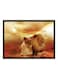 Spoil Your Wall Lion Poster With Frame Orange/Yellow/Red 55x40cm
