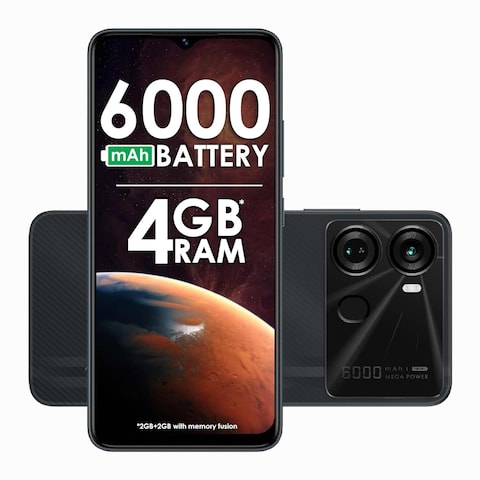 أي تيل P40 - موبايل 6.6 بوصة 128 جيجابايت/4 جيجابايت ثنائي الشريحة شبكة الجيل الرابع - أسود