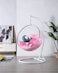 Yulan Transparent Bubble Chair Standing Indoor Swing Hanging Chair High Quality Hanging swing Transparent Acrylic Ball Bubble Chair With Stand (L) Pink YL0T12-550