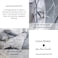 LUNA HOME King size 6 pieces without filler,Reversible Design Grey and White Sakura Duvet cover.