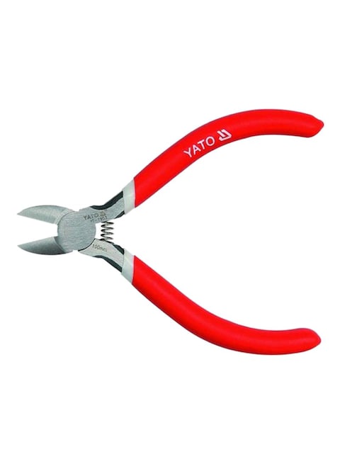 Side Cutting Plier Red/Silver 4inch