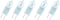 Osram Home Decorative High Quality and Durable Clear HALOGEN Light Bulb 64441-50W 12V GY6.35 (Pack of 5) - White