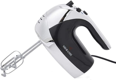 Mebashi Hand Mixer 250W, Me-Hm8003, Black/Silver