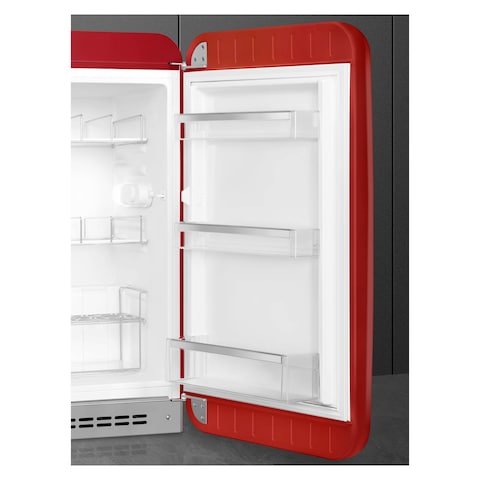 Smeg 50&#39;s Style Aesthetic Single Door Refrigerator FAB10HRRD5 135L Red