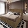 In House Shumt Linen Bed Frame - King - 200x200cm - Brown