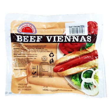Farmer&#39;s Choice Beef Vienna Sausages 500g