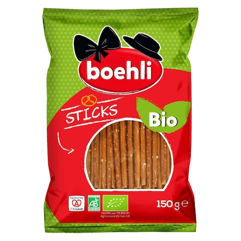 Boehli Organic Salted Pretzel Sticks Bag 150g