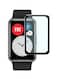 Fitme طقم لاصقات حماية للشاشة 3D لساعة هواوي ووتش فيت مكون من 4 قطع. أسود/شفاف.