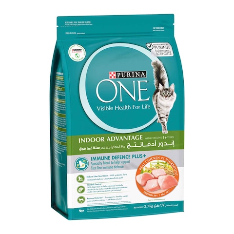 Purina One Indoor Advantage with Chicken Cat Wet Food, 1 Years and above, 2.7kg