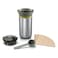 Wacaco CUPPAMOKA - Portable Pour Over Coffe Maker, Portable Drip Coffee Maker, Filter American Coffee Machine w/ 10 Cone Paper Filters, Manually Operated, Stainless Steel Coffee Brewer, 10 fl oz