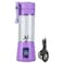 Portable Blender Personal Mixer Electric Juice Cup  USB Rechargeable Juicer for Smoothie Juice Fruit/Home/Office/Sports - (Purple)
