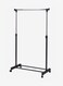 حامل ملابس معدني أسود/فضي 78.5x41.5x87سنتيمتر