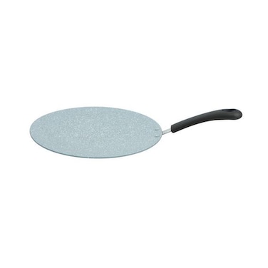Prestige Non-Stick Speckled Aluminium Concave Tawa Grey Granite 26cm