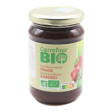 Carrefour Bio Extra Strawberry Jam 360g