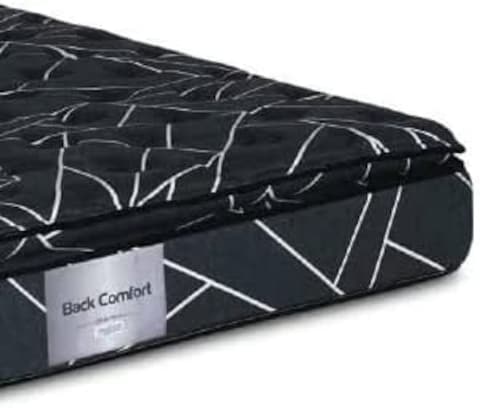 Galaxy Design Back Comfort Pocket Spring Mattress Pillow Top Mattress Black Color Size (L x W x H) 200 x 120 x 30cm Model-GDF1220-5 Year Warranty.