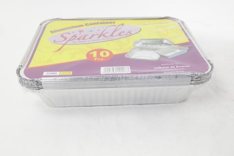 SPARKLES ALUMINIUM CONTAINER 10PCS