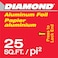 Diamond Aluminium Foil Silver 25sqft