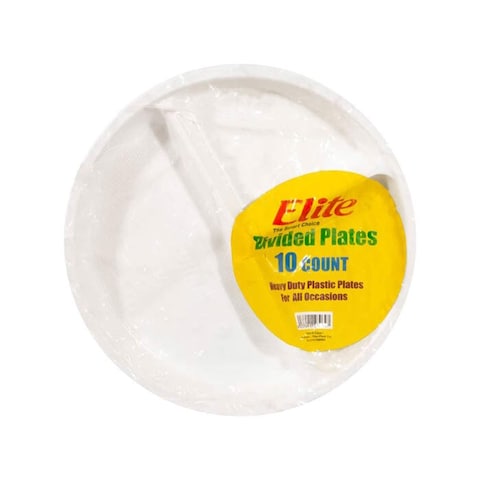 Tiba Elite Oval Plastic Plates - 10 Plates