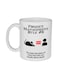 muGGyz Printed Ceramic Coffee Mug White 11Ounce