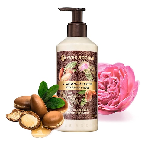 Yves Rocher Argan And Rose Hammam Body Lotion 390ml