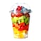 Fresh mixed fruits slices cup